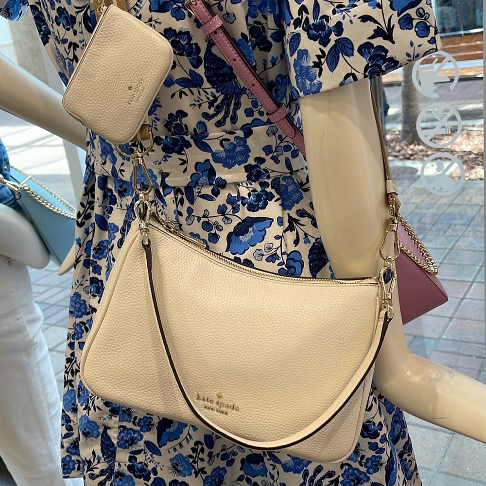 Kate Spade Rosie Shoulder Bag With Tech Attachment AirPod 
Parchment 
NWT - Picture 2 of 16